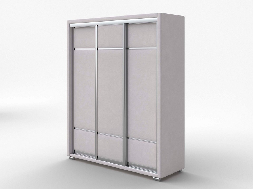 Шкаф Орматек Шкаф-купе 3х дв Orma Soft 2 без зеркал Ткань Микровелюр Laska 01 Белая смородина 177x60 181860₽